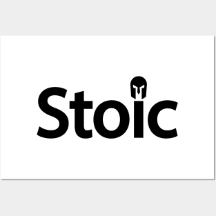 Stoic being stoic creative typography design Posters and Art